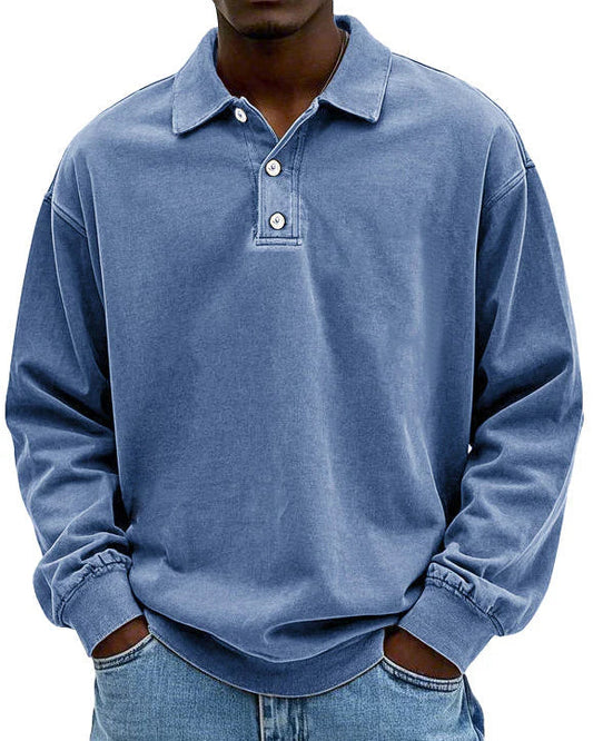 Edgar | Élégant Polo Manche Longue Homme pour Style Décontracté 0