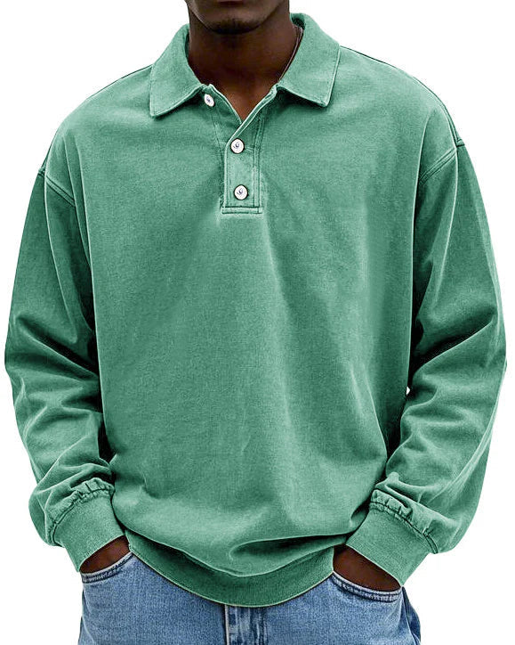 Edgar | Élégant Polo Manche Longue Homme pour Style Décontracté 1