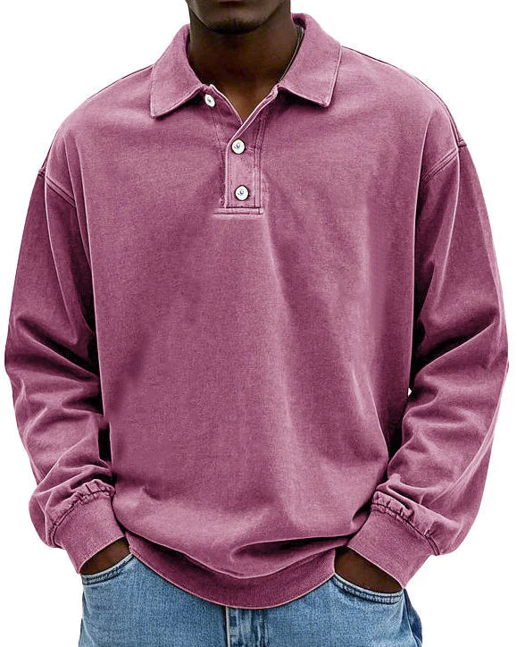 Edgar | Élégant Polo Manche Longue Homme pour Style Décontracté 3