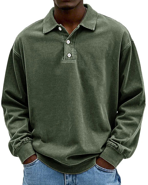 Edgar | Élégant Polo Manche Longue Homme pour Style Décontracté 4