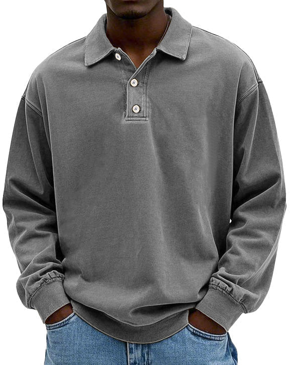 Edgar | Élégant Polo Manche Longue Homme pour Style Décontracté 5