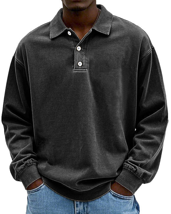 Edgar | Élégant Polo Manche Longue Homme pour Style Décontracté 9