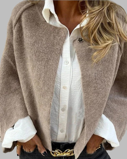 Élodie | Manteau Hiver Femme Long Élégant à Manches Évasées 2