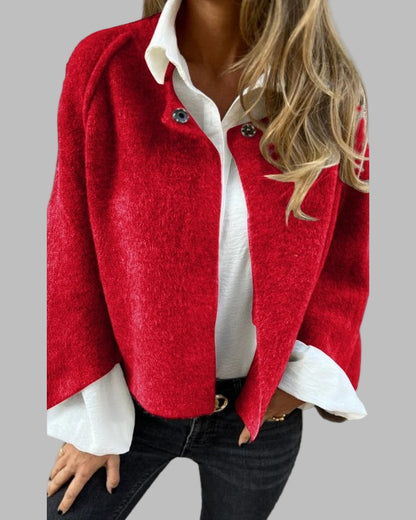 Élodie | Manteau Hiver Femme Long Élégant à Manches Évasées 5