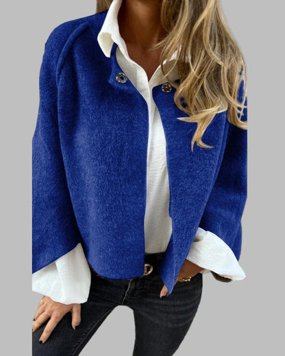 Élodie | Manteau Hiver Femme Long Élégant à Manches Évasées 7