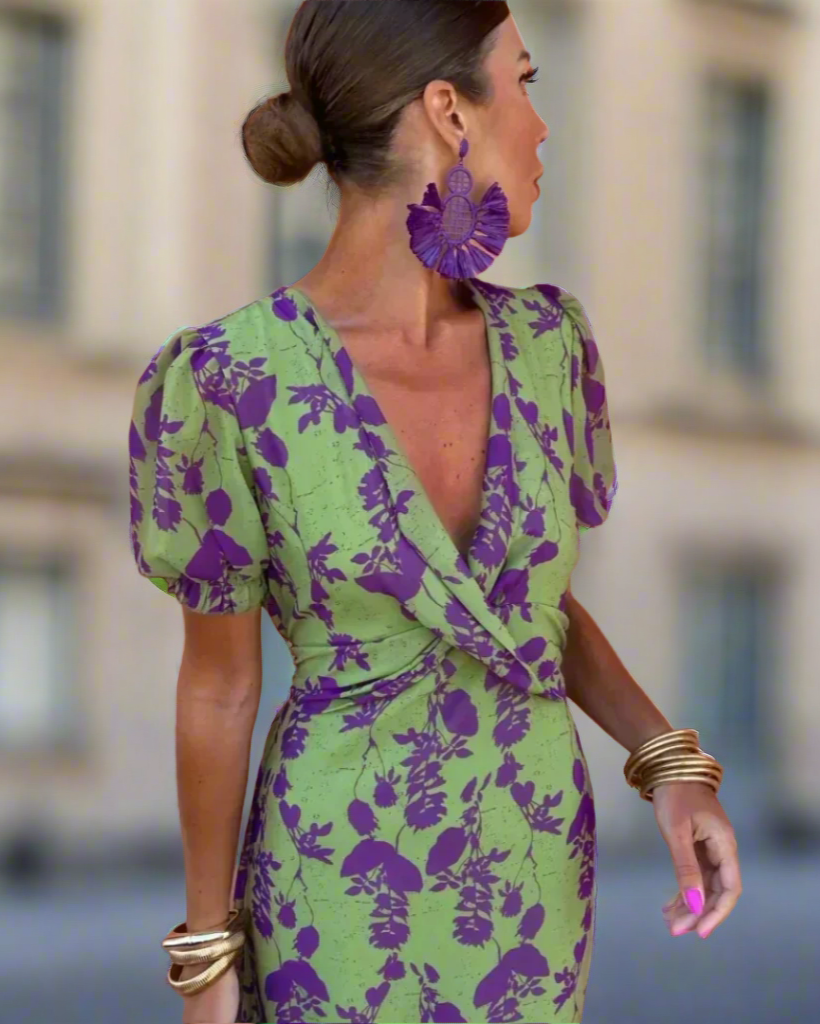 Élodie | Robe Longue Femme Fluide à Imprimé Floral Élégante 2