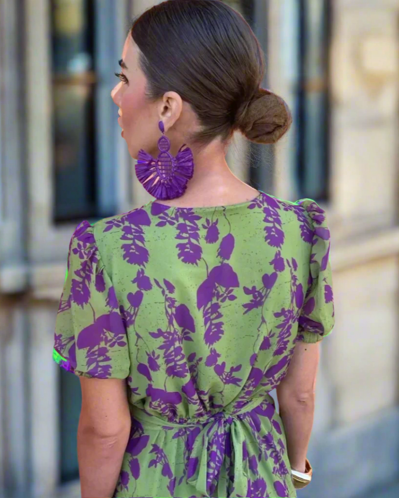 Élodie | Robe Longue Femme Fluide à Imprimé Floral Élégante 3