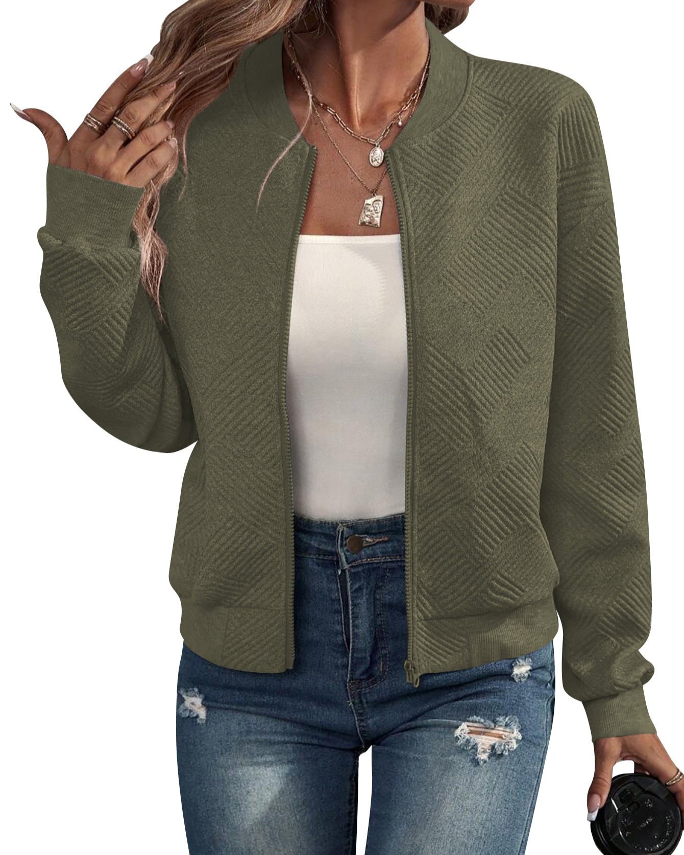 Léa | Bomber Structuré à Fermeture Éclair pour Femme 3