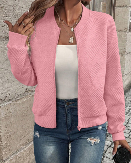 Léa | Bomber Structuré à Fermeture Éclair pour Femme 7