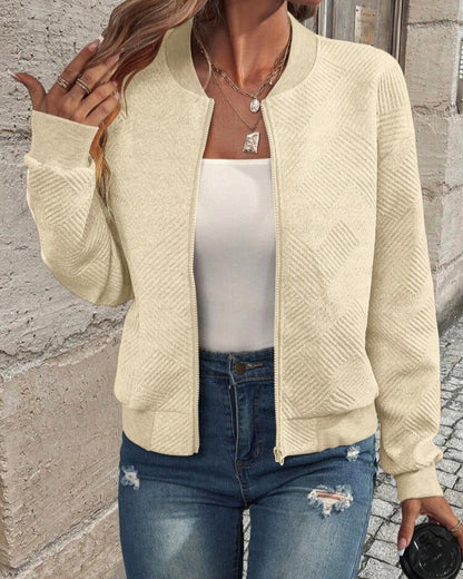 Léa | Bomber Structuré à Fermeture Éclair pour Femme 8