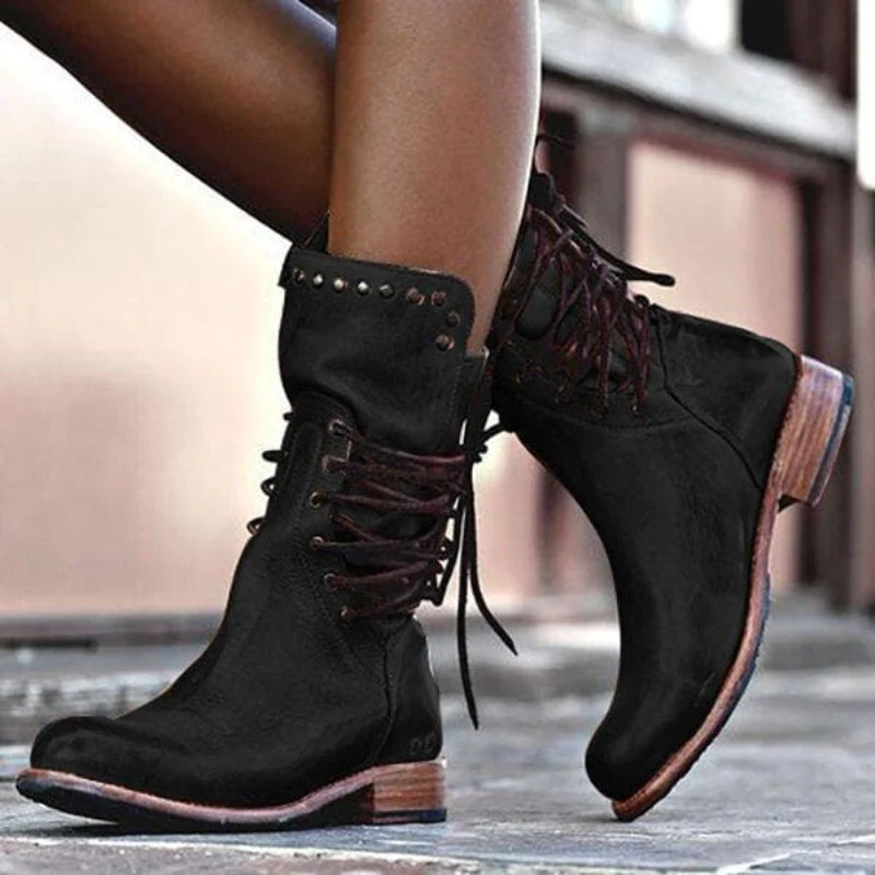 Léa | Bottes Hiver Femme Élégantes et Confortables en Cuir Synthétique 1