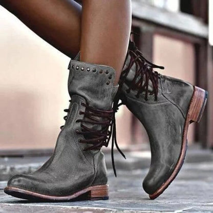 Léa | Bottes Hiver Femme Élégantes et Confortables en Cuir Synthétique 2