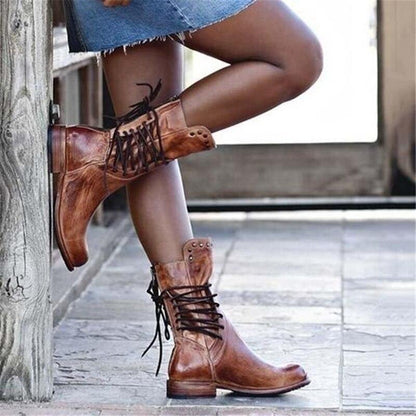 Léa | Bottes Hiver Femme Élégantes et Confortables en Cuir Synthétique 4
