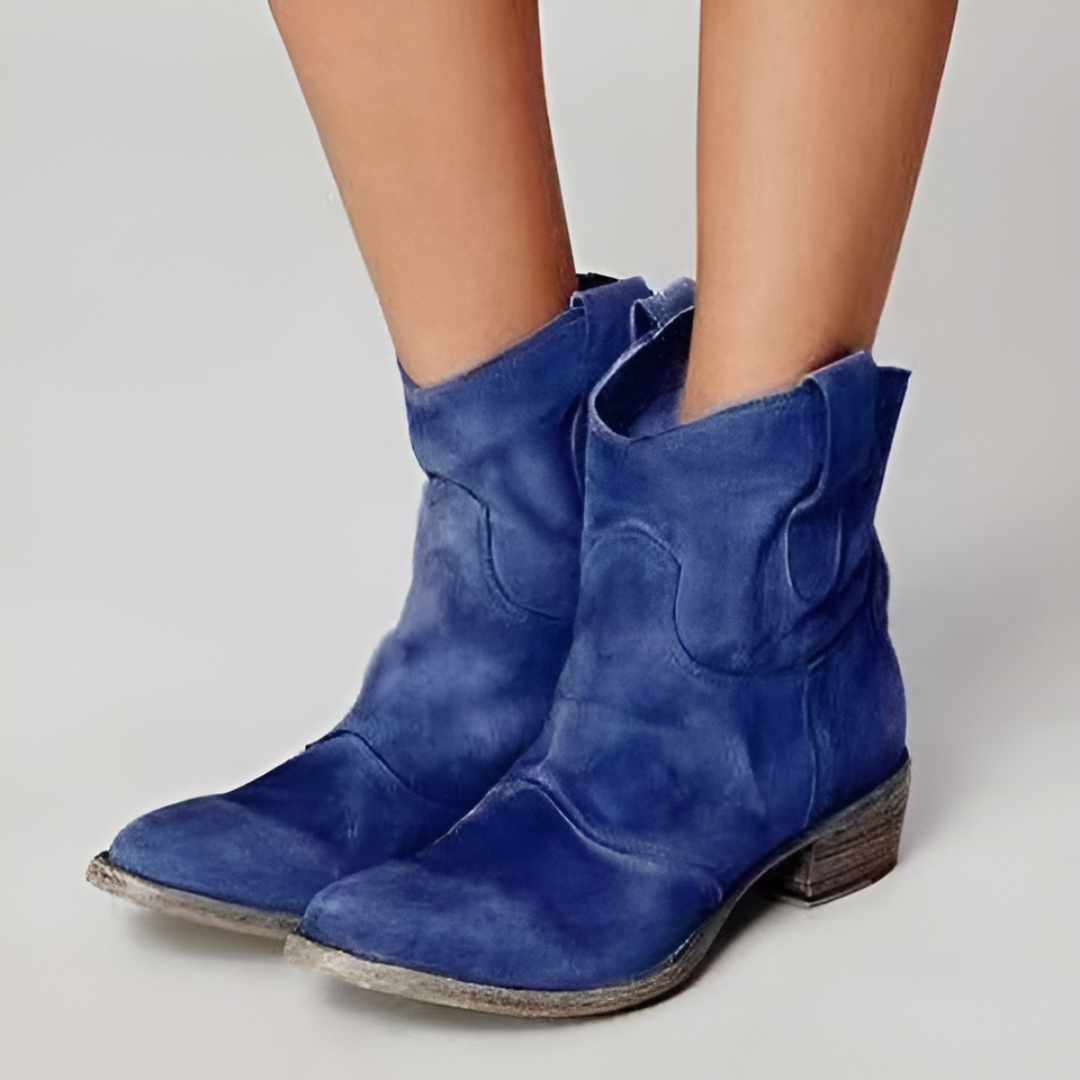 Léa | Bottes Noires Femme Élégantes en Daim pour Un Style Occidental 3