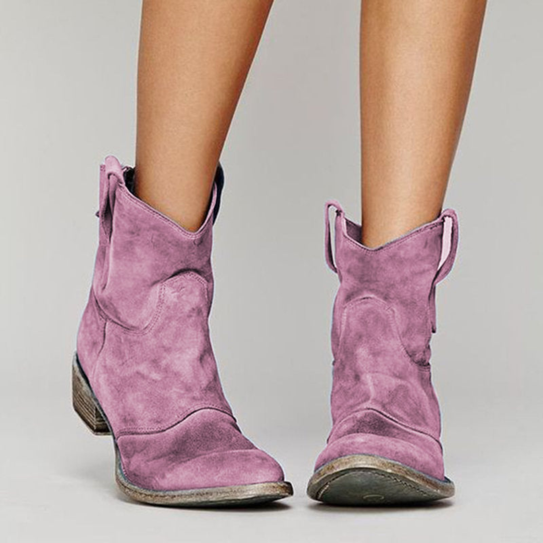 Léa | Bottes Noires Femme Élégantes en Daim pour Un Style Occidental 4