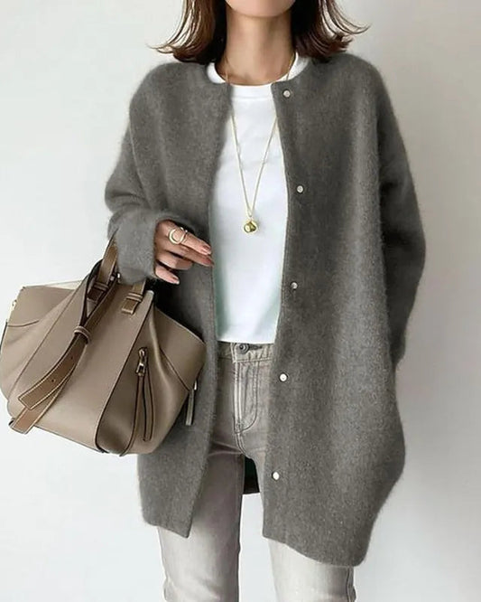 Léa | Cardigan Femme Long en Laine Douce et Élégant pour un Style Chic 0
