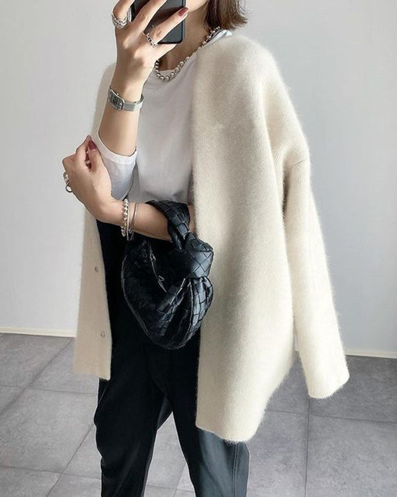 Léa | Cardigan Femme Long en Laine Douce et Élégant pour un Style Chic 3