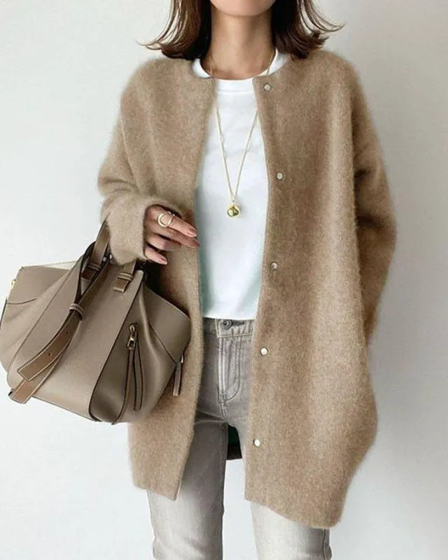 Léa | Cardigan Femme Long en Laine Douce et Élégant pour un Style Chic 7