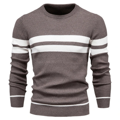 Léa | Élégant Pull Patchwork Long Manches pour Femme Moderne 0