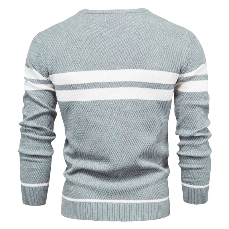 Léa | Élégant Pull Patchwork Long Manches pour Femme Moderne 6