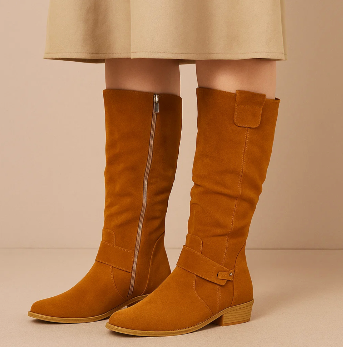 Léa | Élégantes Bottes Noires Femme en Daim pour un Style Raffiné 8
