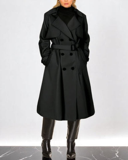 Léa | Manteau Long Femme Élégant et Moderne Trench Respirant 1