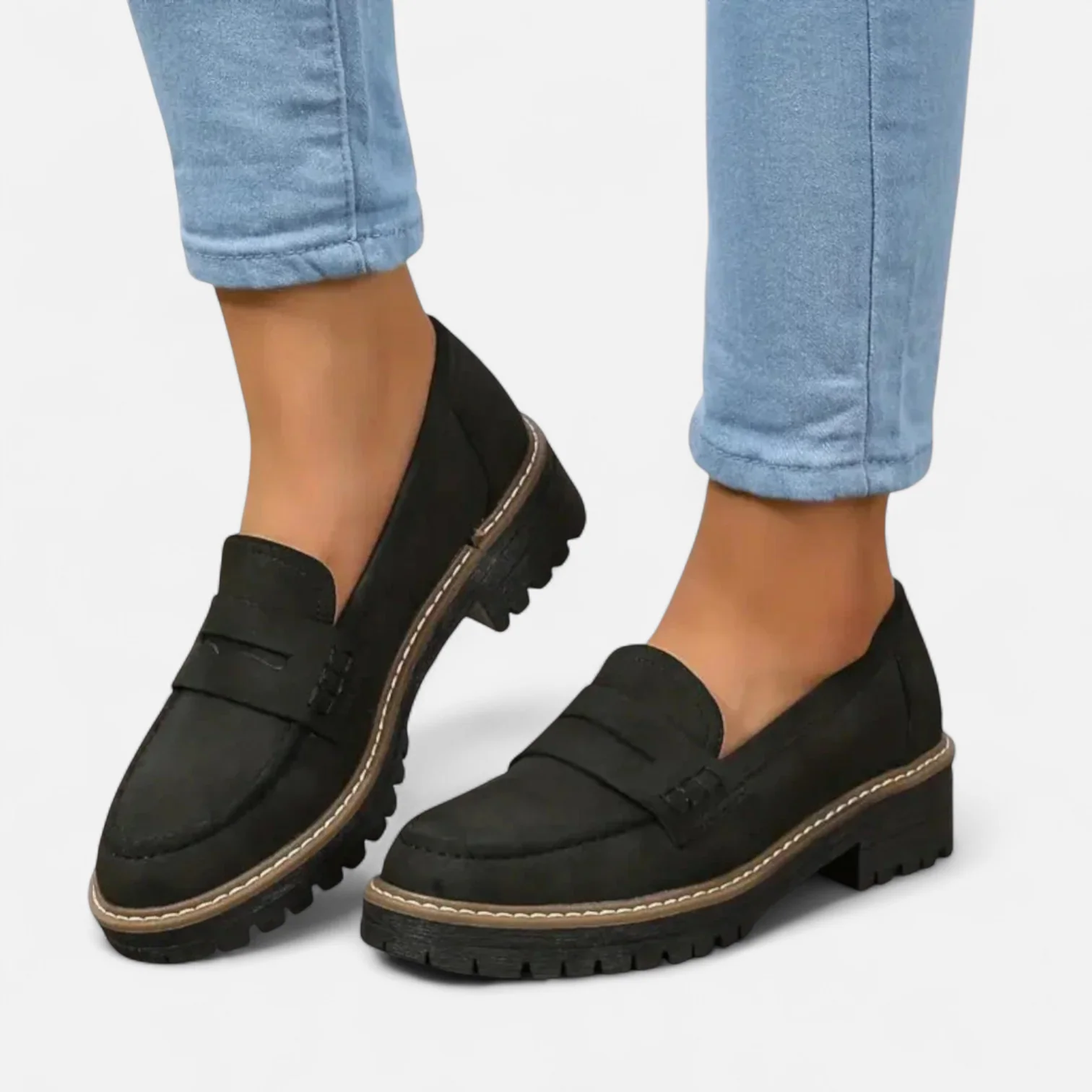 Léa | Mocassins Femmes Confortables Noir Orthopédique pour Un Soutien Optimal 0