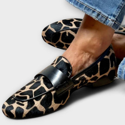 Léa | Mocassins Femmes Élégants en Imprimé Léopard Confortables 0