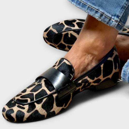 Léa | Mocassins Femmes Élégants en Imprimé Léopard Confortables 0