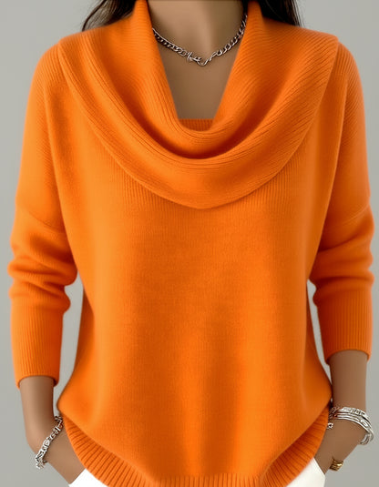 Léa | Pull Femme Élégant à Col Raffiné en Tissu Doux et Confortable 6