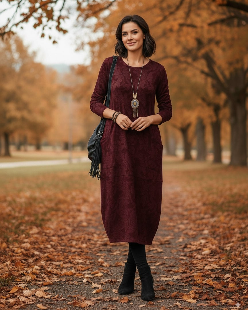 Léa | Robe D'Hiver Chic Pour Femme Élégante et Confortable 8