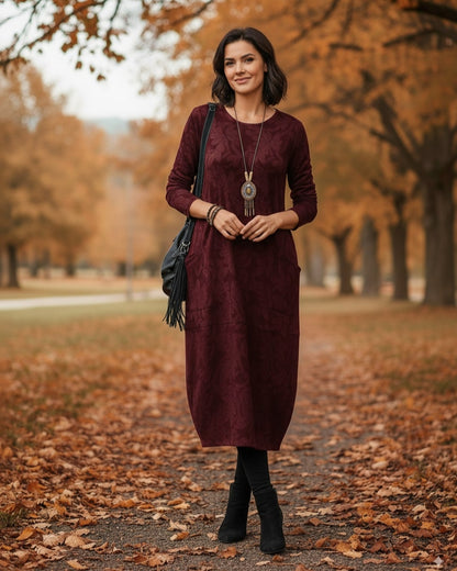 Léa | Robe D'Hiver Chic Pour Femme Élégante et Confortable 8