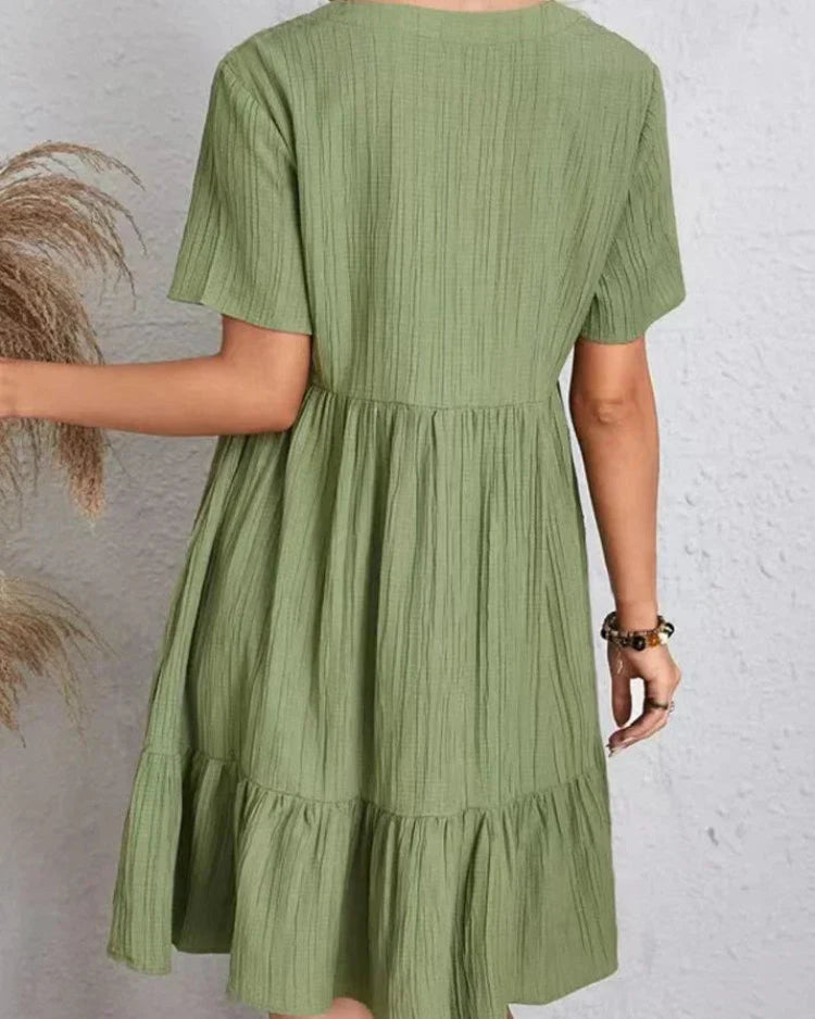 Léa | Robe Trapèze Fluide Élégante pour Femme 1