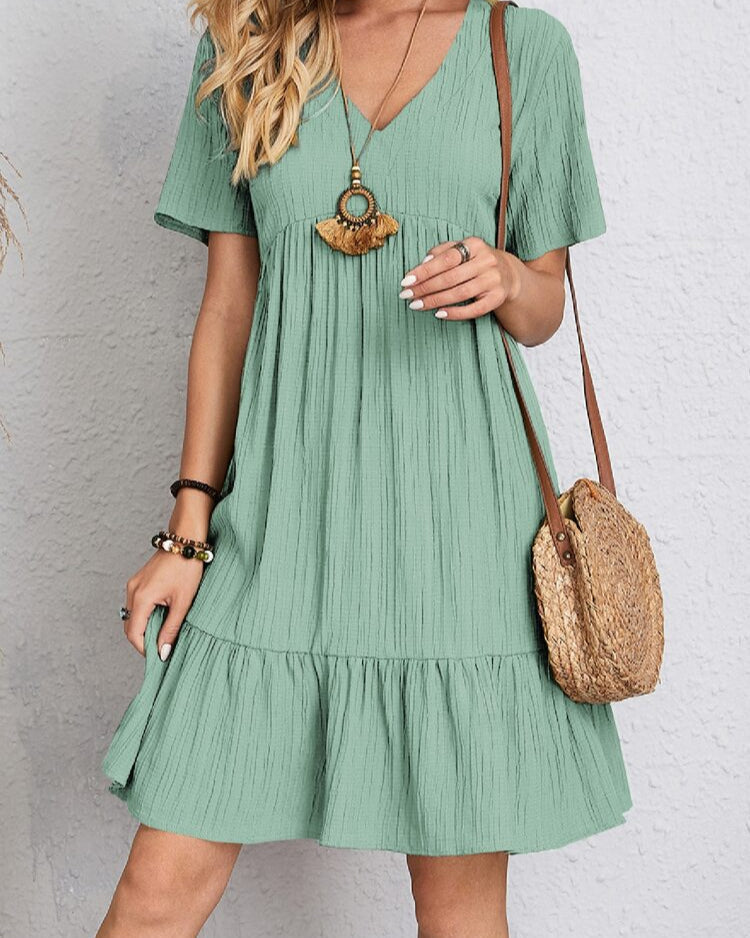 Léa | Robe Trapèze Fluide Élégante pour Femme 5
