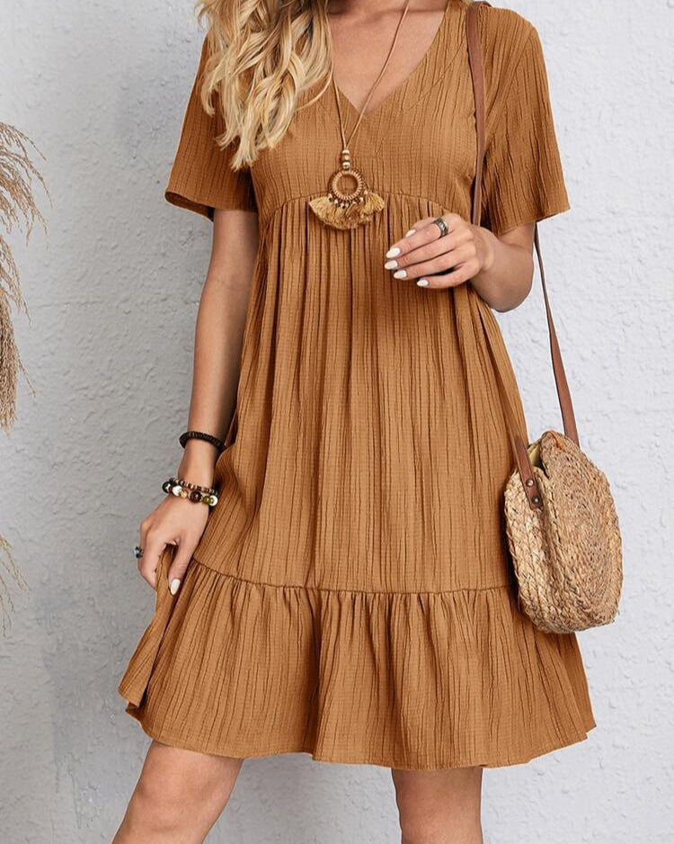 Léa | Robe Trapèze Fluide Élégante pour Femme 6
