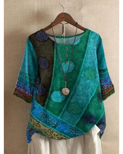 Léa | Top Boho Léger avec Design Artistique Unique pour Femmes 1