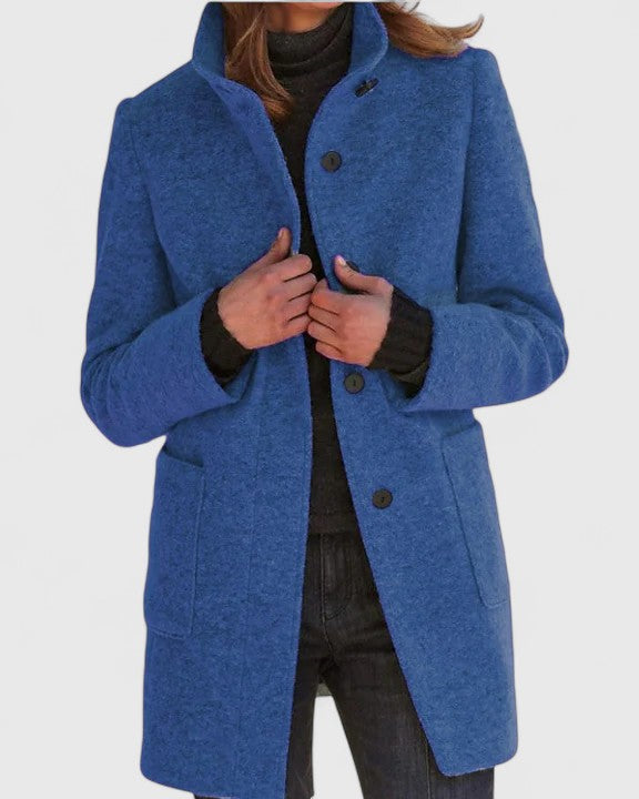 Léa | Veste Femme Élégante en Wolmix, Manteau Hiver Femme Classique 1