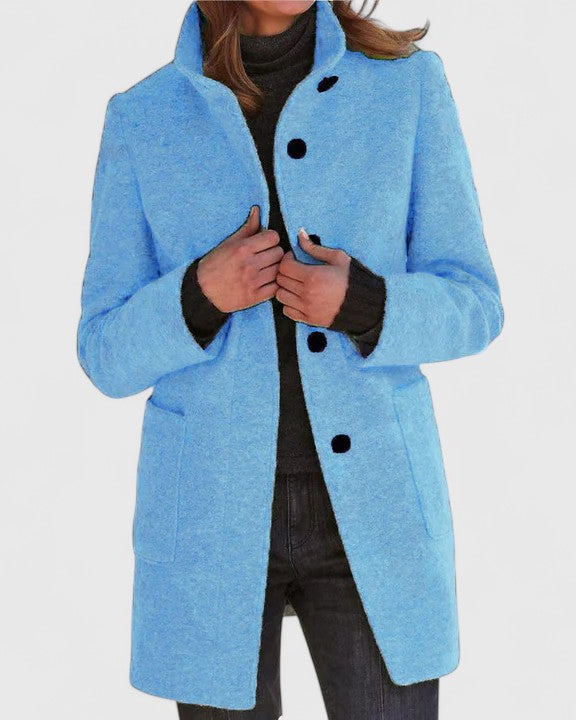 Léa | Veste Femme Élégante en Wolmix, Manteau Hiver Femme Classique 4