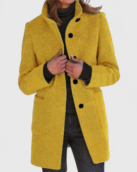 Léa | Veste Femme Élégante en Wolmix, Manteau Hiver Femme Classique 5