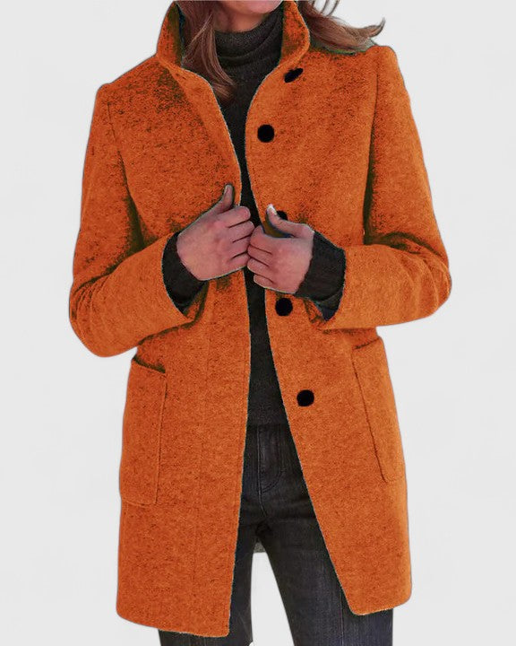 Léa | Veste Femme Élégante en Wolmix, Manteau Hiver Femme Classique 9