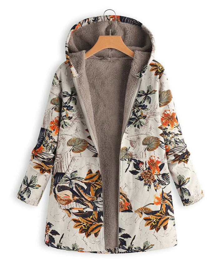 Léa | Veste Femme Vintage Élégante avec Imprimé Rétro Modernisé 3