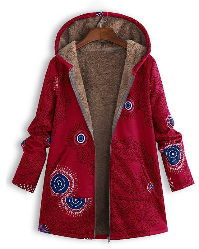 Léa | Veste Femme Vintage Élégante avec Imprimé Rétro Modernisé 5