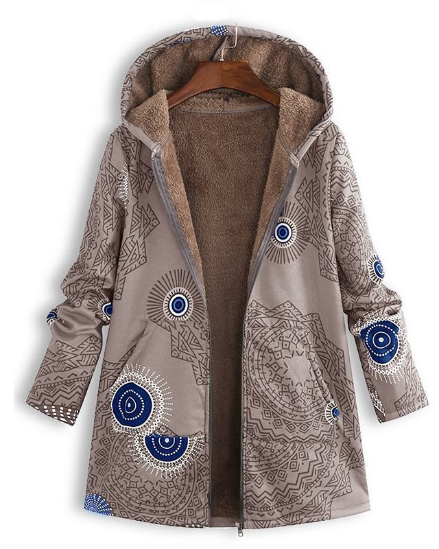 Léa | Veste Femme Vintage Élégante avec Imprimé Rétro Modernisé 8