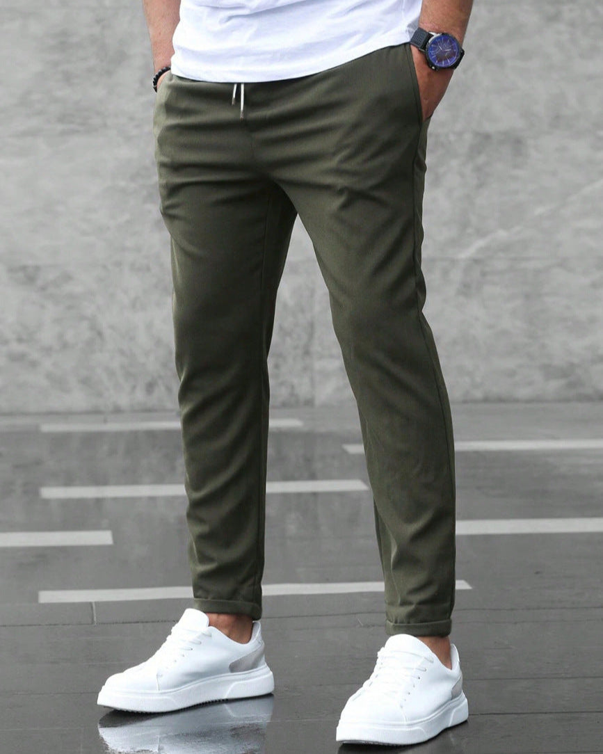 Léo | Pantalon Homme Slim Décontracté Élastique avec Cordon de Serrage 1