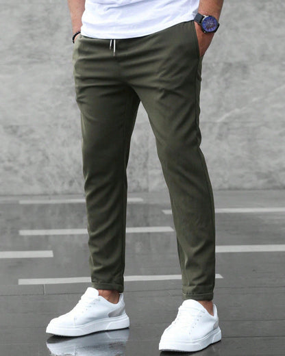 Léo | Pantalon Homme Slim Décontracté Élastique avec Cordon de Serrage 1