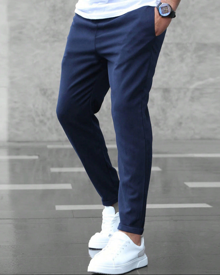 Léo | Pantalon Homme Slim Décontracté Élastique avec Cordon de Serrage 4