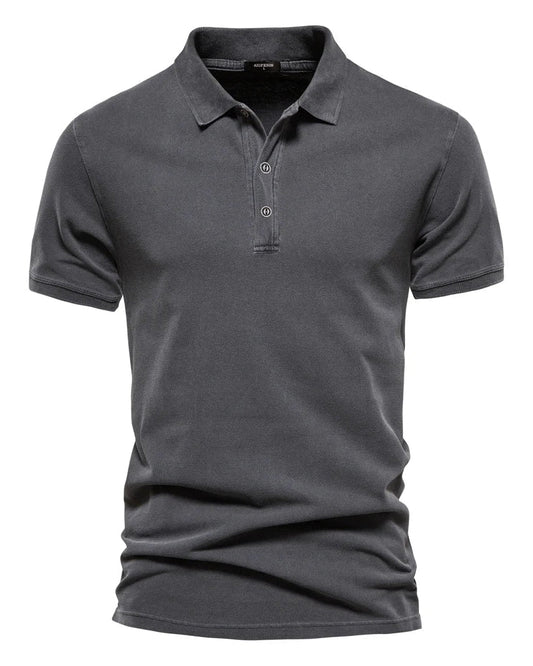 Léo | Polo Homme Classique en Coton à Manches Courtes Élégant 0