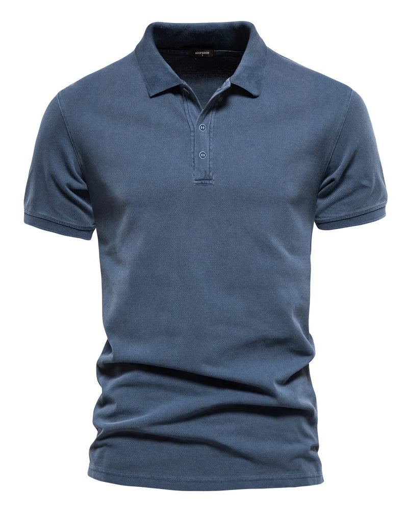 Léo | Polo Homme Classique en Coton à Manches Courtes Élégant 2