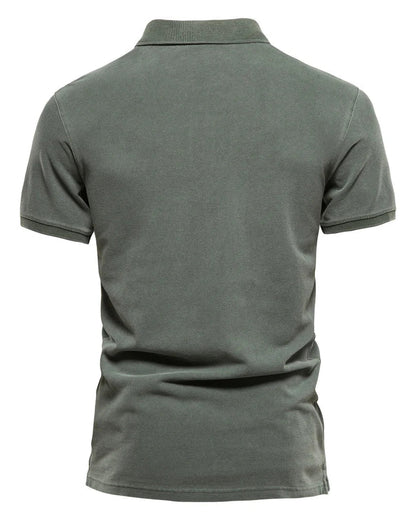 Léo | Polo Homme Classique en Coton à Manches Courtes Élégant 3