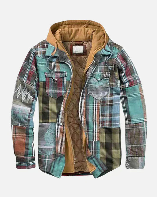 Léo | Veste Homme Patchwork Élégante pour un Style Contemporain 0